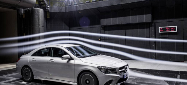 Gegen den Wind: Mercedes-Benz ist Aerodynamik-Weltmeister aller Klassen: In Sachen Windschlüpfrigkeit sind Pkw von Mercedes-Benz weltweit führend