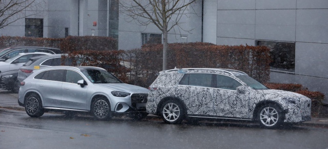 Mercedes Erlkönig erwischt: Erste Bilder vom GLC EQ 7-Sitzer