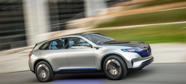 Generation EQ geht in Serie : Der erste Mercedes einer neuen Generation soll 2019 kommen und EQC heißen 