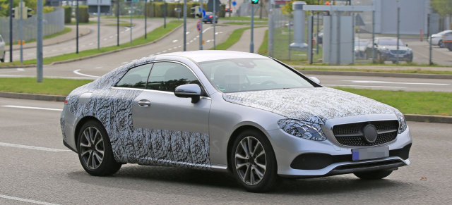 Erlkönig erwischt: Mercedes-Benz E-Klasse Coupé 2018: Spy Shot: Aktuelle Aufnahmen vom kommenden E-Klasse Coupé C238