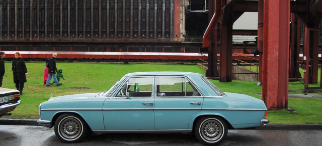 Oldtimertreffen auf Zollverein: Das Auftakttreffen hätte besseres Wetter verdient