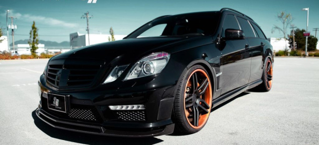 T wie toll: Mercedes E63 AMG T-Modell von SR Auto: Düster-goldiges Tuning eines Mercedes E63 AMG T-Modells 