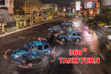 Mercedes-EQG zeigt 360-Grad-Drehung um die eigene Achse in Las Vegas: Wow-Effekt: EQG Tank-Turn auf Las Vegas Strip (Video)