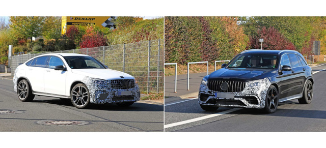 Premiere für zwei Mercedes-AMG Erlkönige: Star Spy Shot: Erste Bilder von Mercedes-AMG GLC 63 / Coupé  MoPf