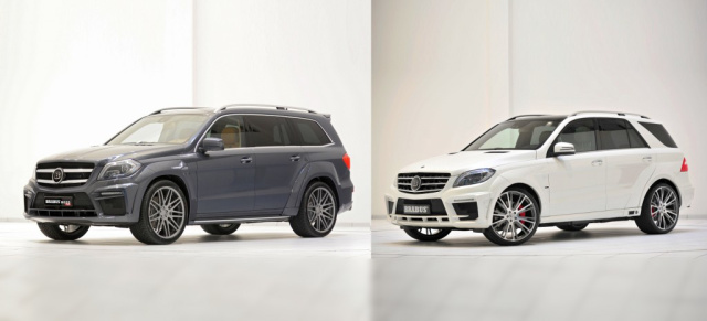 Doppelpack: BRABUS B63S - 700 WIDESTAR als GL & ML 63 AMG: Bottroper stylen und tunen 
zwei 300 km/h schnelle und 700 PS starke SUVs