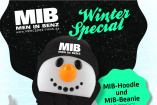 Cooles Set: Original MIB-Hoodie + MIB-Beanie-Mütze: Unser MIB Winter-Set zum Sonderpreis!