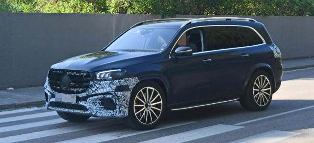 Mercedes Erlkönig erwischt: Star Spy Shot: Aktuelle Bilder vom GLS Facelift X167