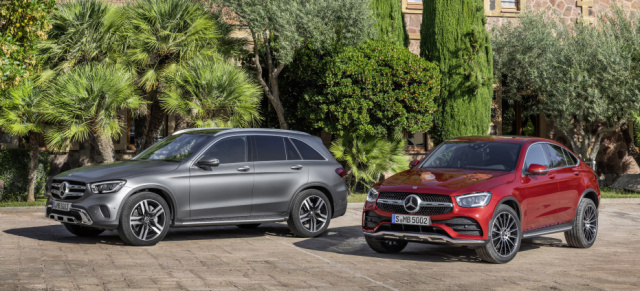 Auftragsbücher für GLC MoPf sind geöffnet: Bestellfreigabe: Mercedes-Benz GLC und GLC Coupé ordern zu Preisen ab 47.724,95 €