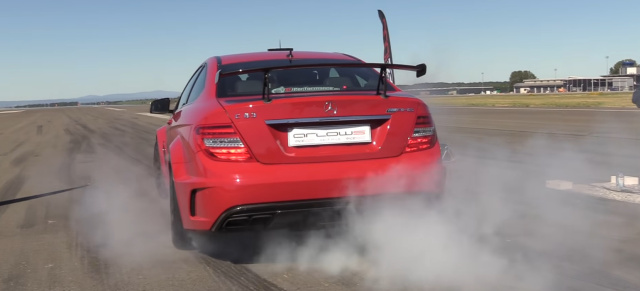 Mercedes-Benz C63 AMG Black Series: Ohrgasmus: Der C63 AMG Black Series lässt es krachen (Video)