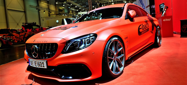 Essen Motor Show 2019: Eibach präsentiert Projektfahrzeug 2019 	: Spannender Stern von Eibach: Projektfahrzeug 2019 auf Basis Mercedes-AMG C63S Coupé