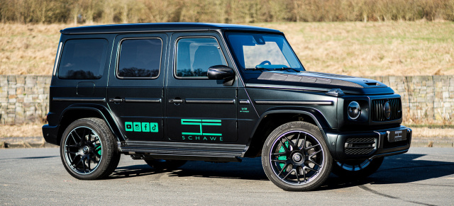 Neues aus der SCHAWE Manufaktur: Mercedes G-Klasse im Maßanzug: SCHAWE G63 AMG mit Lamborghini Nappa Leder