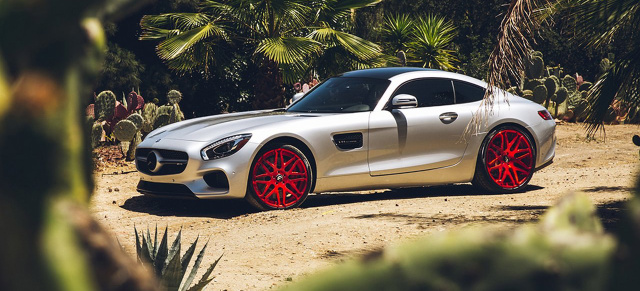 Mercedes-AMG GT S: Rot macht‘s rassig: Coole Räder für den krassen Look