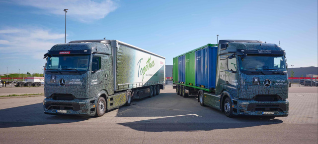 Elektro-Lkw werden im Realbetrieb getestet: Startschuss für die eActros 600 Kundenerprobung