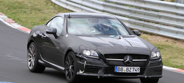 Erwischt: Mercedes SLK 55 AMG 2012 Erlkönig: Wir erwarten die AMG-Version des Mercedes SLK für den Spätsommer!