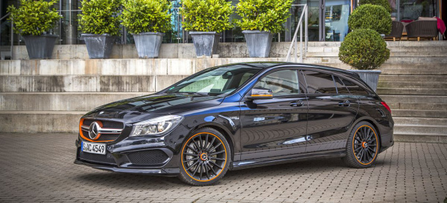 Limitiertes Sondermodell für den CLA 45 AMG: Mercedes CLA 45 AMG Shooting Brake OrangeArt