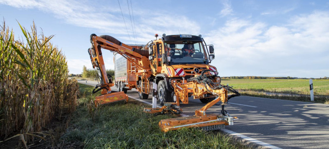 Mercedes-Benz  Trucks auf der IFAT 2024: Gerüstet fürs Mähen, Schneiden, Räumen und Streuen