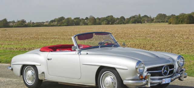 Restauriert ohne Rücksicht: 1961 Mercedes-Benz 190SL Roadster : Aus den USA nach Europa - besser als neu!