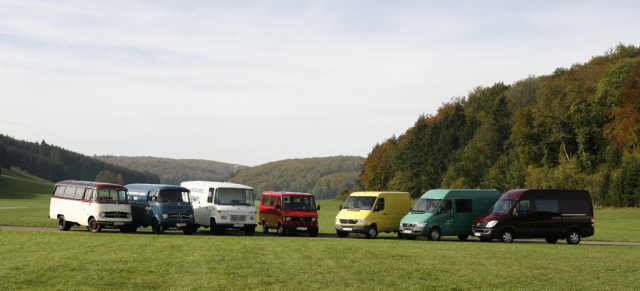 SCHÖNE STERNE 2013: "Der Sprinter und seine Ahnen"-Sonderschau: Born to run! Mercedes-Benz Vans beim großen Mercedes-Treffen in Hattingen am 31.8./1.9. 