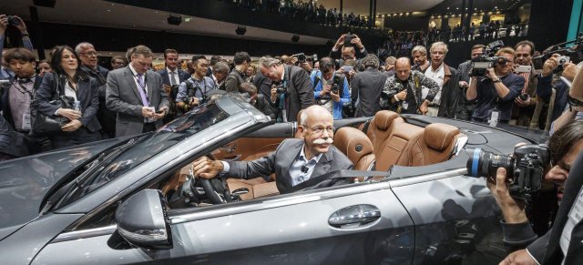 IAA Geflüster: Mehr Kooperationen zwischen Mercedes, BMW und Audi?: Daimler Chef Dr. Zetsche schließt eine Zusammenarbeit in Zukunft nicht aus.