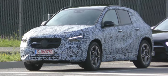 Mercedes Erlkönig erwischt: Spy Shot-Video: Bewegte Bilder vom kommenden Mercedes GLA II (H247)