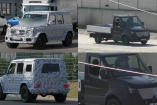 Erlkönig-Duo: Mercedes-G-Klasse und Sprinter Pritsche: Spy-Shot-Videos: Aktuelle Aufnahmen von der neuen G-Klasse und vom Sprinter Pritsche