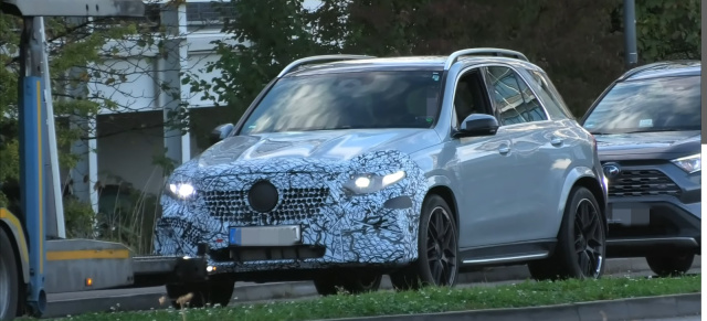 Mercedes-AMG Erlkönig erwischt: Spy Shot Video: Mercedes-AMG GLE 53 Facelift II