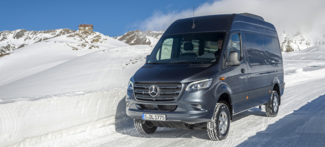 Mercedes-Benz Sprinter: Auf allen Vieren: Neuer Sprinter ab sofort auch mit Allrad-Antrieb bestellbar