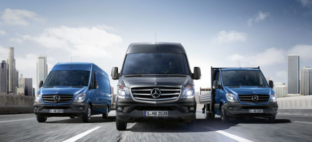 Nie war er so gut wie heute: Der neue Mercedes Sprinter: Der neue Mercedes Transporter ist der sicherste und sparsamste Sprinter aller Zeiten