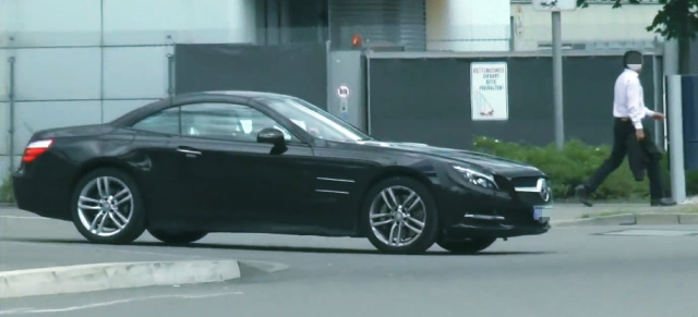 Erlkönig erwischt: Mercedes-Benz SL Facelift: Aktuelles Video von der R231-Modellpflege