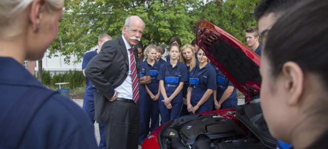 Gelungene Aktion zum 100-jährigen Ausbildungsjubiläum : 132 neue Ausbildungsverträge durch „Let's Benz!" im Mercedes-Benz Werk Untertürkheim