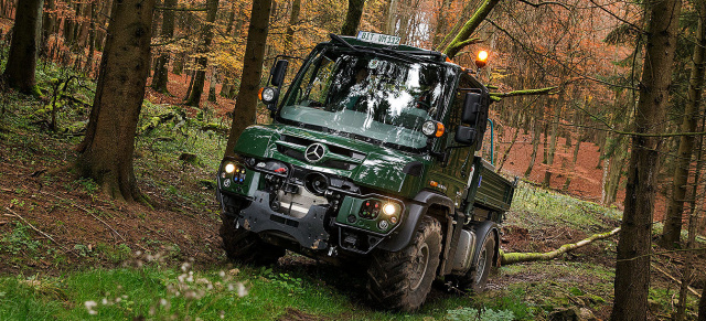 Unimog auf der „Interforst 2018": Drei Highlight-Exponate zeigen die Bandbreite und Flexibilität des Unimog im Einsatz