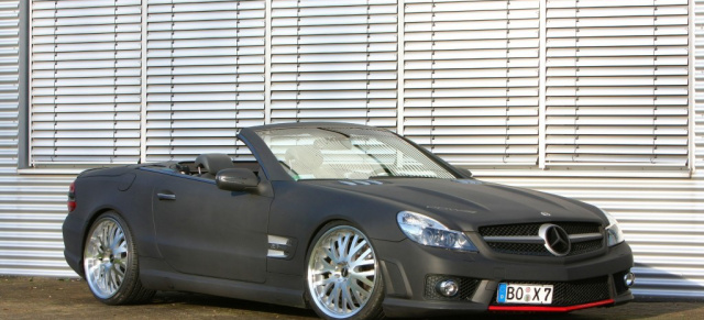 Kleben und kleben lassen - ein Mercedes SL55 AMG in Folie!  : Mercedes Tuning am SL55 AMG von Ernst Car Design