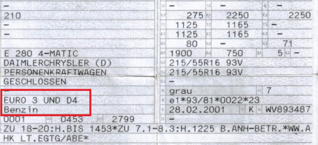 Erste Fahrverbote für Benziner - Ist mein Auto von Fahrverboten betroffen? : Welche Euro-Abgasnorm hat mein Auto? 