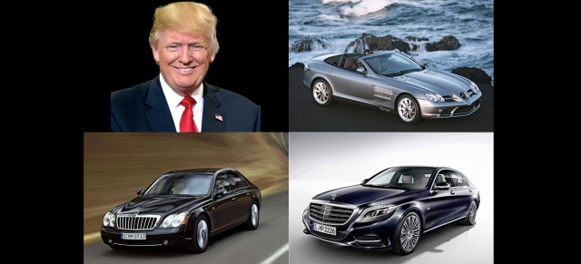 Donald Trump mag Mercedes-Benz : Donald Trumps Griff nach den Sternen: Der 45. Präsident der USA besitzt drei Daimler-Modelle