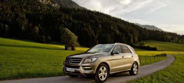 Neu in der M-Klasse: ML 500 4MATIC BlueEFFICIENCY: Neues M-Modell mit Leistung und  mehr Ausstattung