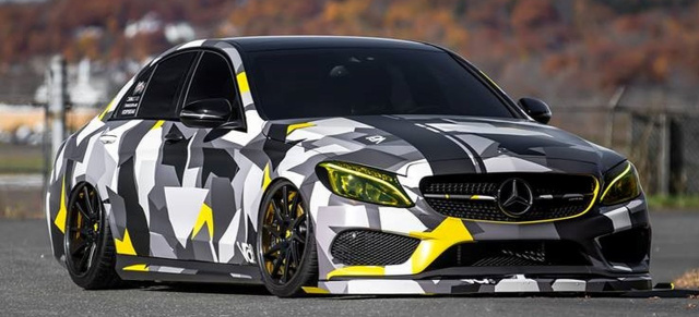 Mercedes-AMG C43 Tuning: „Tieflieger“ im Tarnkappenkleid; C43 von VRD Customs