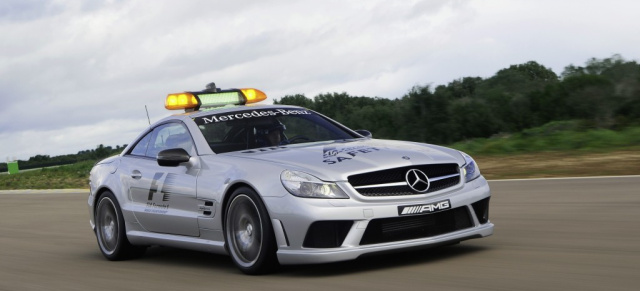 Formel 1: Mercedes führt das Feld an!: SL 63 AMG stellt Mercedes  Official F1 Safety Car & C 63 AMG T-Modell Official F1 Medical Car