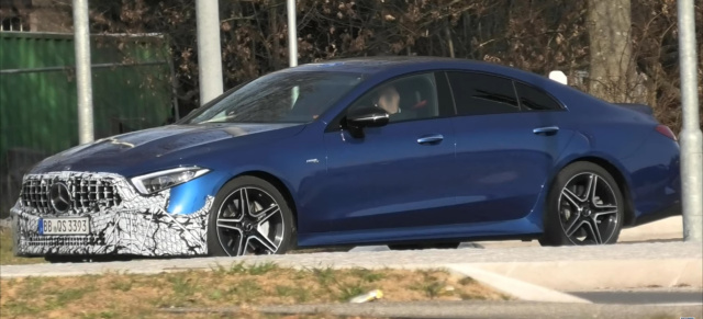 Mercedes-AMG Erlkönig erwischt: Spy Shot: Mercedes-AMG CLS 53 4MATIC+ Modellpflege (C257)