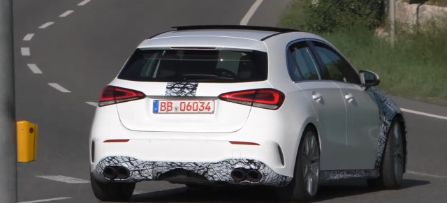 Mercedes-AMG Erlkönig erwischt: Star Spy Shot: Mercedes-AMG A50 mit geringer Tarnung