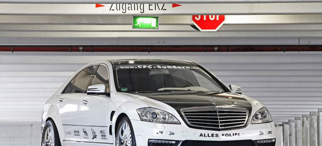 Mercedes Tuning mit toller Klebefolie: Mercedes S65 AMG mit starker CFC Folierung 