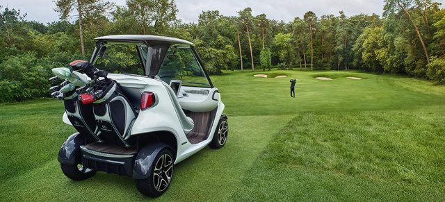 Premiere Mercedes-Benz Style Edition Garia Golf Car: "It`s Teetime":  ‬Sternstunden auf dem Golfplatz erfahren