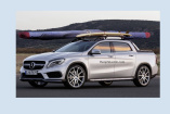 Visionär: Mercedes-Benz GLA und E-Klasse Pick up: Wahrscheinlich (nur) Traumwagen: Mercedes-Benz GLA und E-Klasse als Pickup