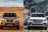 Vergleich: Mercedes-Benz X-Klasse und Nissan Navara: Kopf an Kopf: Wie viel Mercedes steckt in dem neuen X-Klasse Pickup?