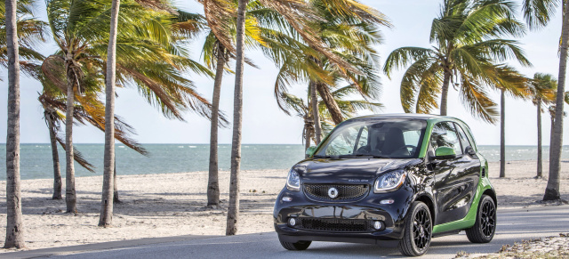 smart fortwo und forfour electric drive: Verkaufsfreigabe: Jetzt bestellbar zu Preisen ab 21.940 € smart(e) Stromer für die Stadt am Start