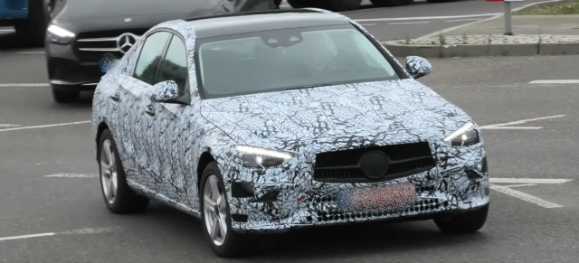 Mercedes-Benz Erlkönig erwischt: Star Spy Shot: Aktuelle Bilder von der C-Klasse W206