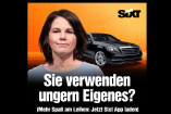 Mercedes in der Werbung: S wie Spott-Klasse: Witzig? Autoverleiher SIXT wirbt mit Baerbock und Mercedes-Motiv