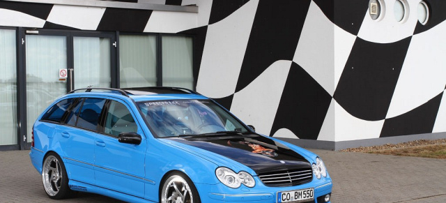 Mercedes-Benz C55 AMG - Blue Thunder: Vitamin C für das AMG-Modell