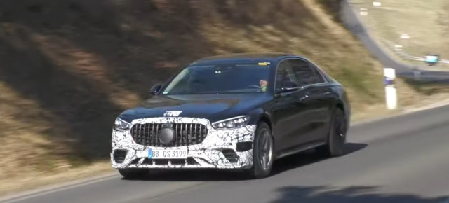 Mercedes-AMG Erlkönig am Nürburgring erwischt: Video: Aktuelle Aufnahmen vom Mercedes-AMG S63e