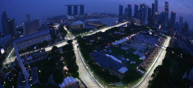 Formel 1: Vorbericht Singapur: Nightrider: Am 23.09.2012 wird in Singapur das einzige Nachtrennen der F1 Saison ausgefahren  