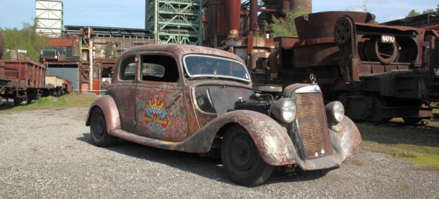 Schrott wird flott: 1939 Mercedes Benz 170 V Hot Rod mit V8 Power: Das nackte Grauen oder schlichtweg genial? Mercedes Benz 170 V der besonderen Art: Mercedes-Klassik trifft auf US-Car Kultur